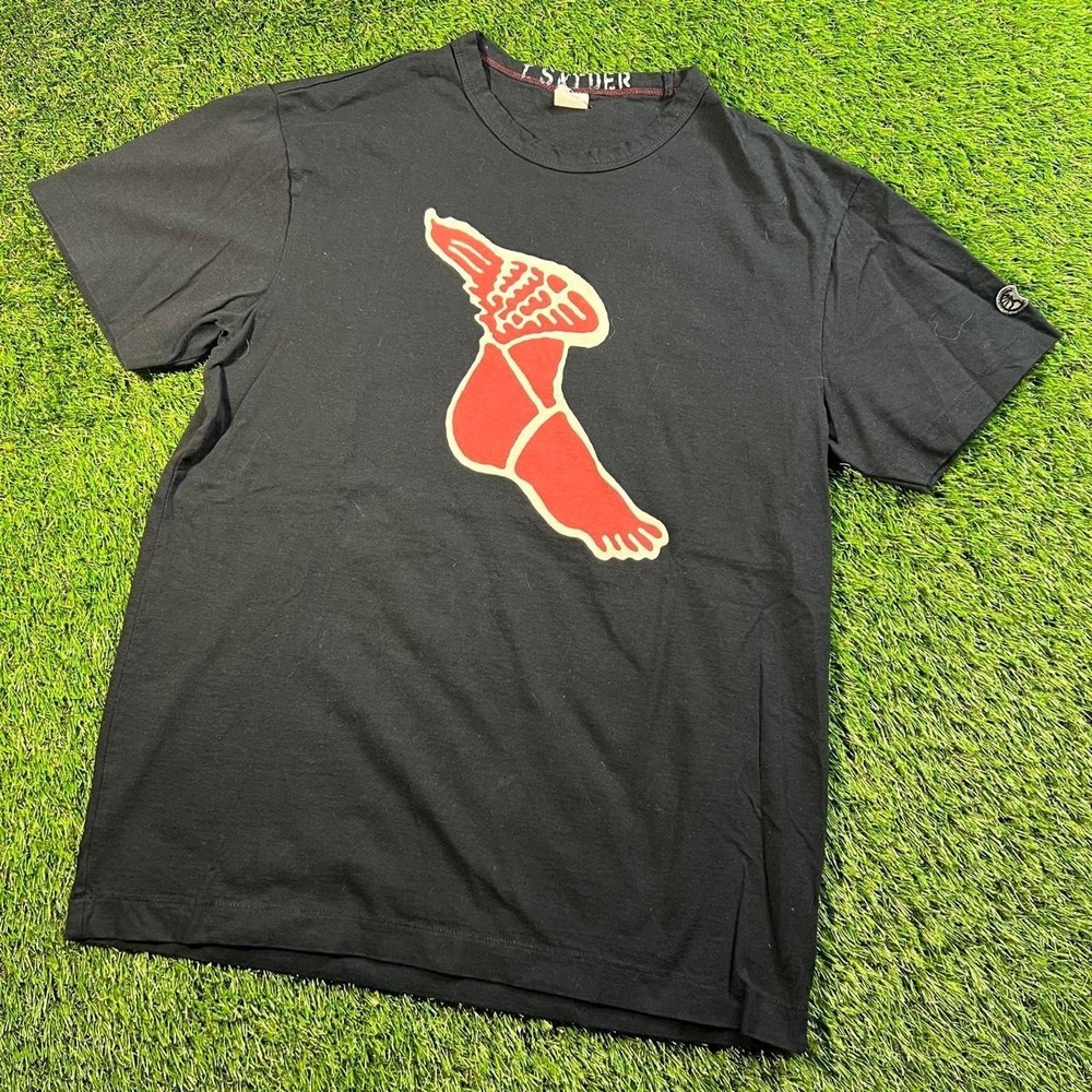 Todd Snyder Champion Wing Foot Tee Black Made Canada Men's Medium USA Streetwear